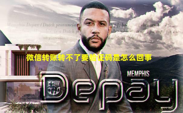 微信转账转不了要验证码是怎么回事